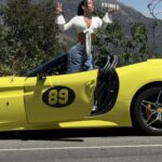 Yellow Ferrari Los Angeles Hollywood Sign Driving Tour
