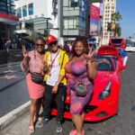 Red Ferrari Los Angeles Hollywood Sign Driving Tour