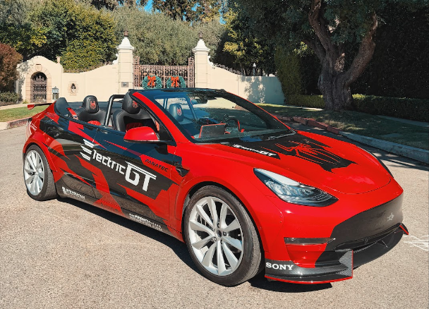 tesla spyder white gate