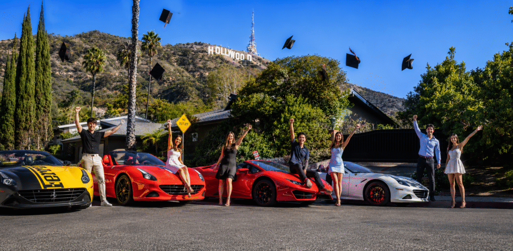 Graduation party landing page photo
